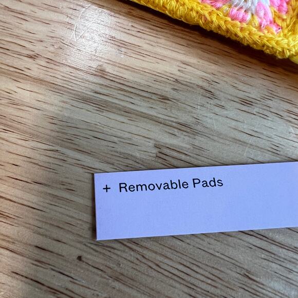 Wild Fable Women's Yellow and Pink Crochet Bralette Bikini Top - Size XS - NWT - Picture 8 of 9